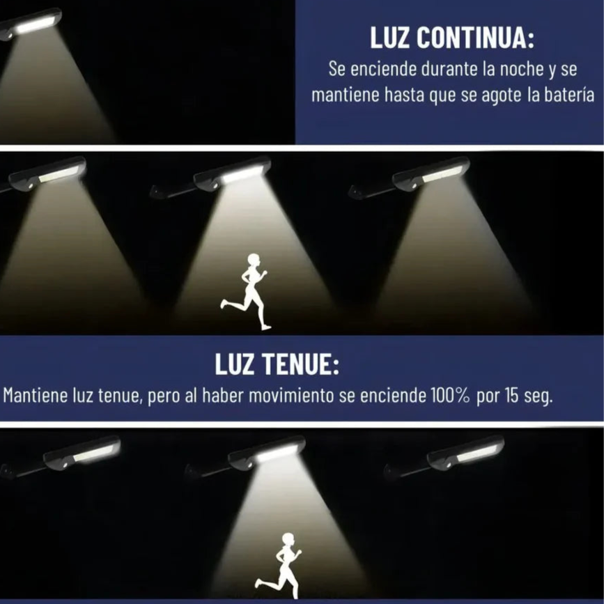 REFLECTOR SOLAR LED PARA EXTERIORES | SET DE 2 - LUZ CALIDA