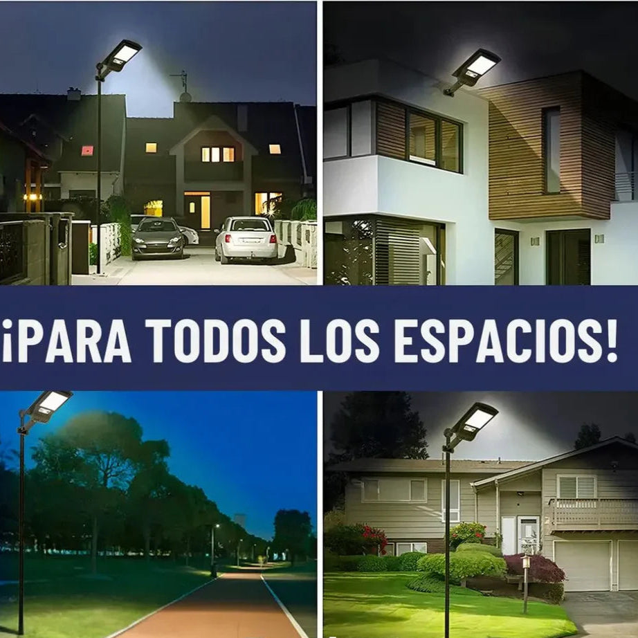 REFLECTOR SOLAR LED PARA EXTERIORES | SET DE 2 - LUZ CALIDA