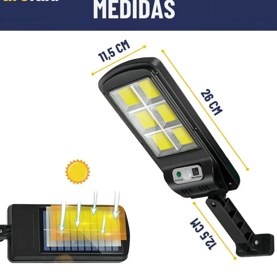 REFLECTOR SOLAR LED PARA EXTERIORES | SET DE 2 - LUZ CALIDA