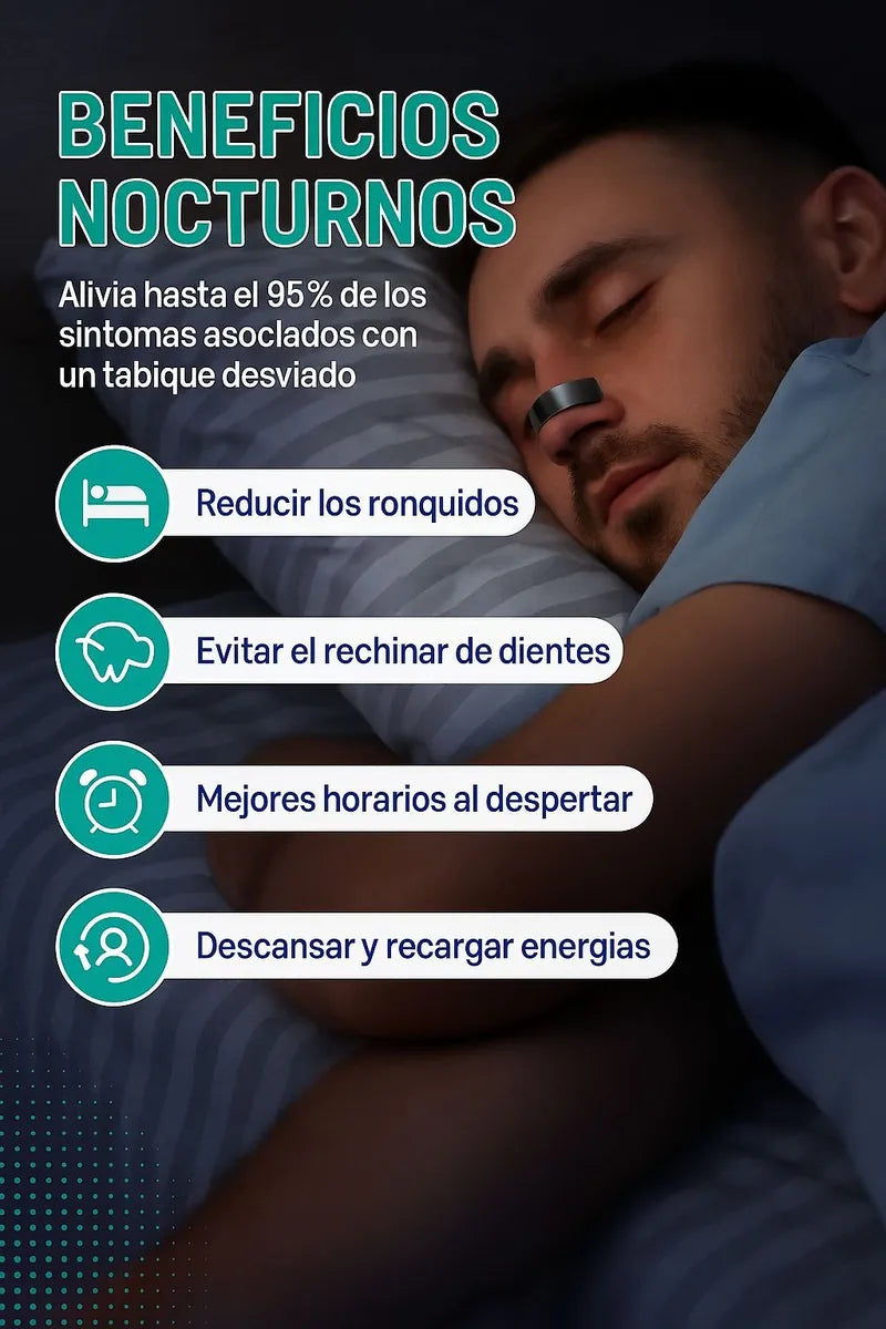 Kit Antironquidos Magnético - Dilatador Nasal Para Deporte