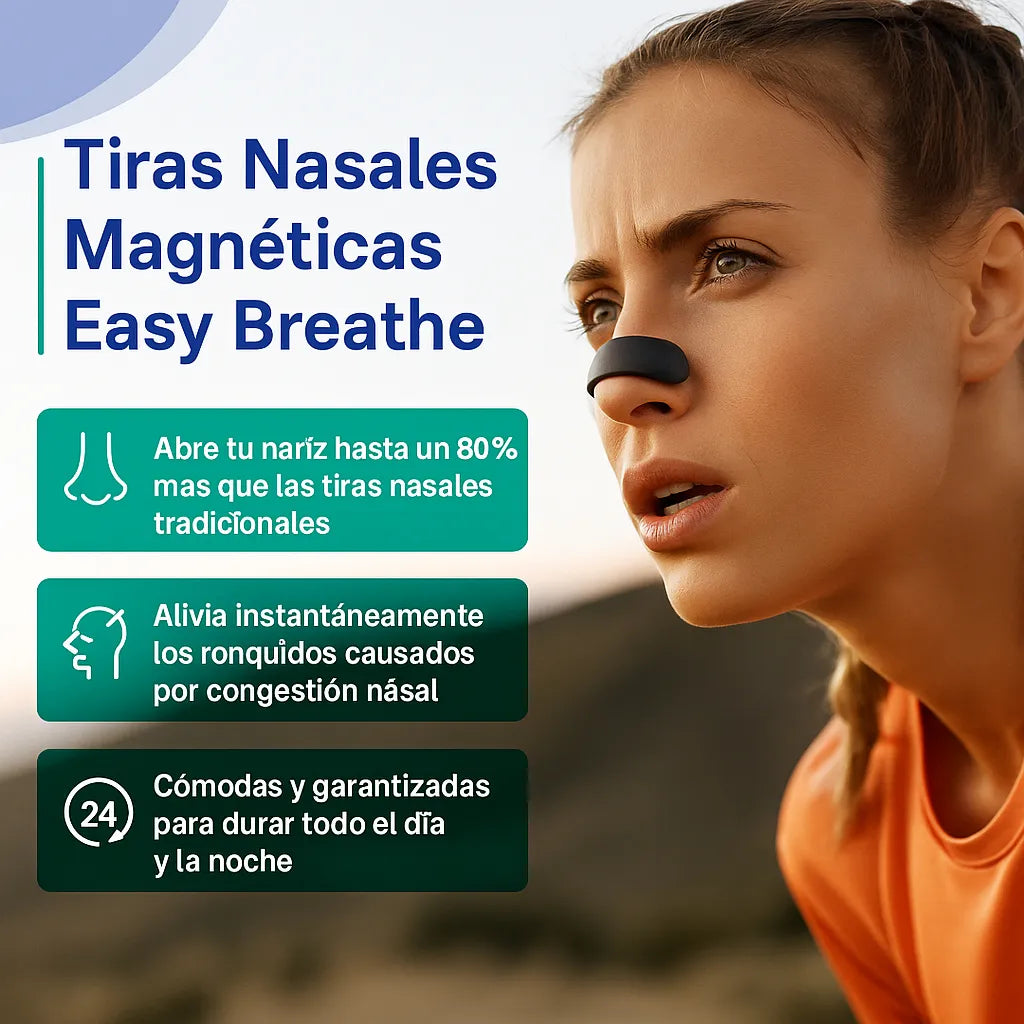 Kit Antironquidos Magnético - Dilatador Nasal Para Deporte