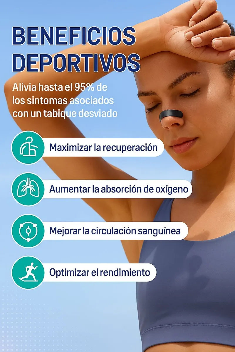 Kit Antironquidos Magnético - Dilatador Nasal Para Deporte