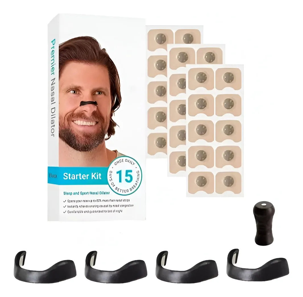 Kit Antironquidos Magnético - Dilatador Nasal Para Deporte