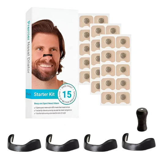 Kit Antironquidos Magnético - Dilatador Nasal Para Deporte